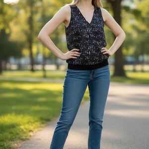 Kenneth Cole Blue Straight Leg Jeans